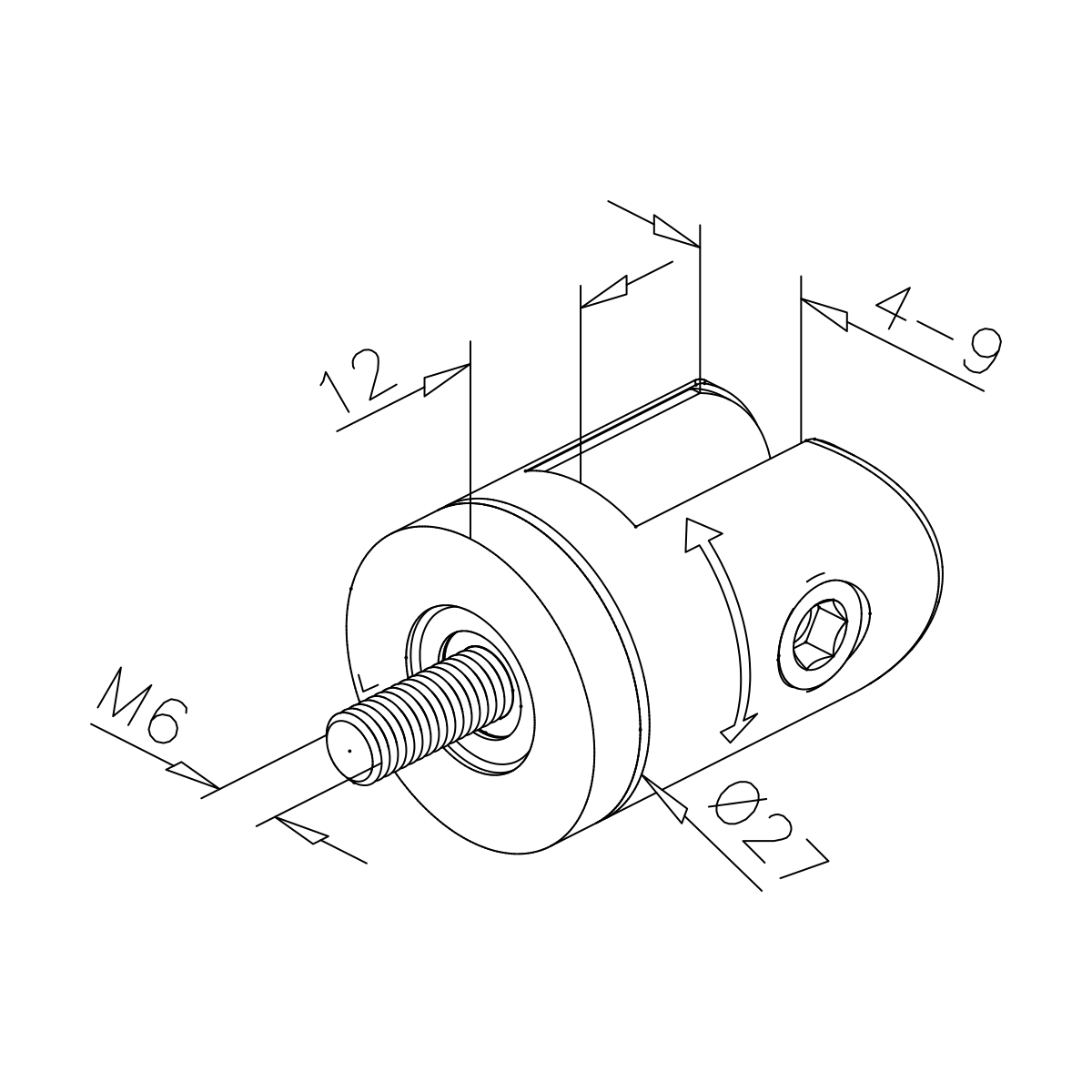 Scharnier-Adapter, 102900xxxxx