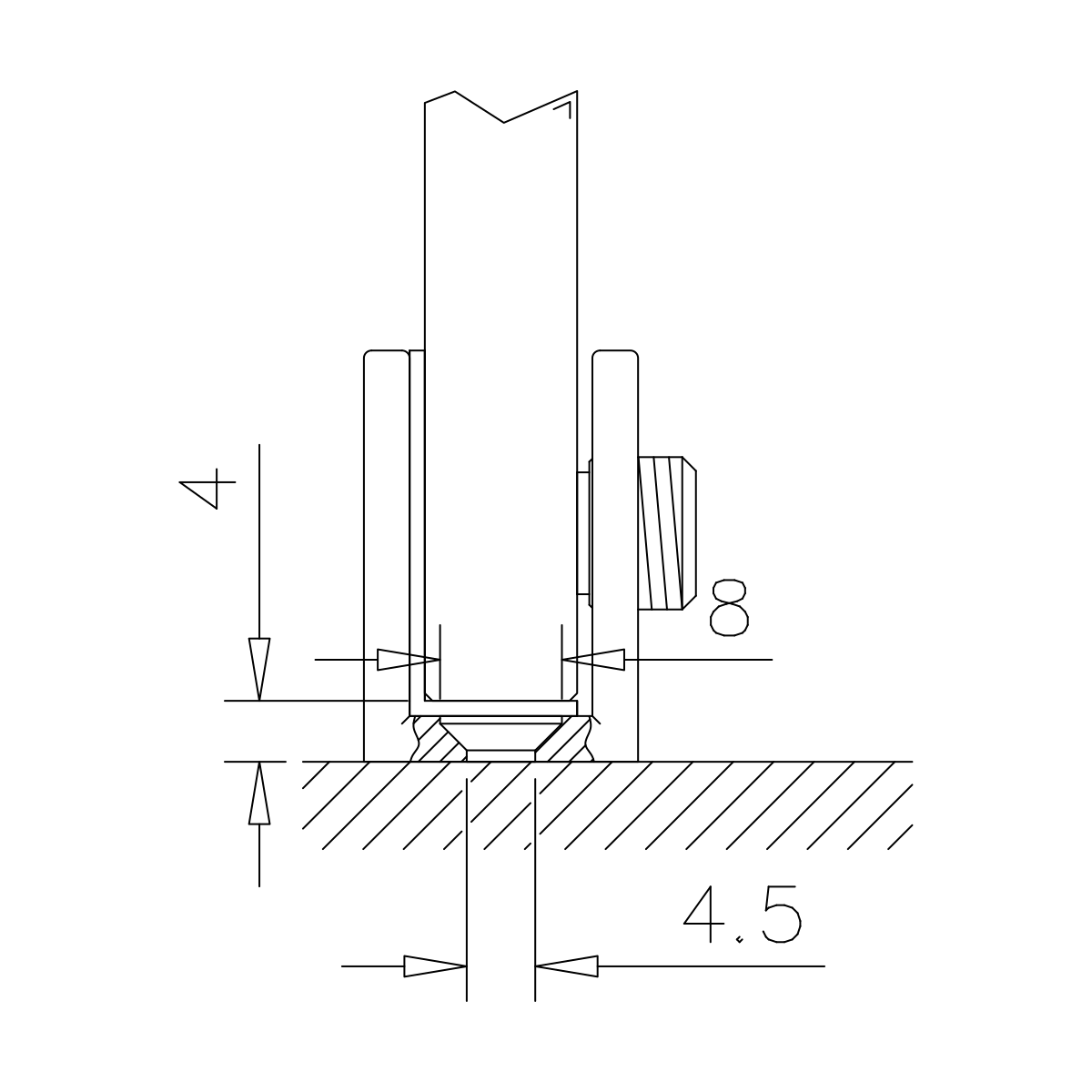 Glasplattenträger, 221210000xx