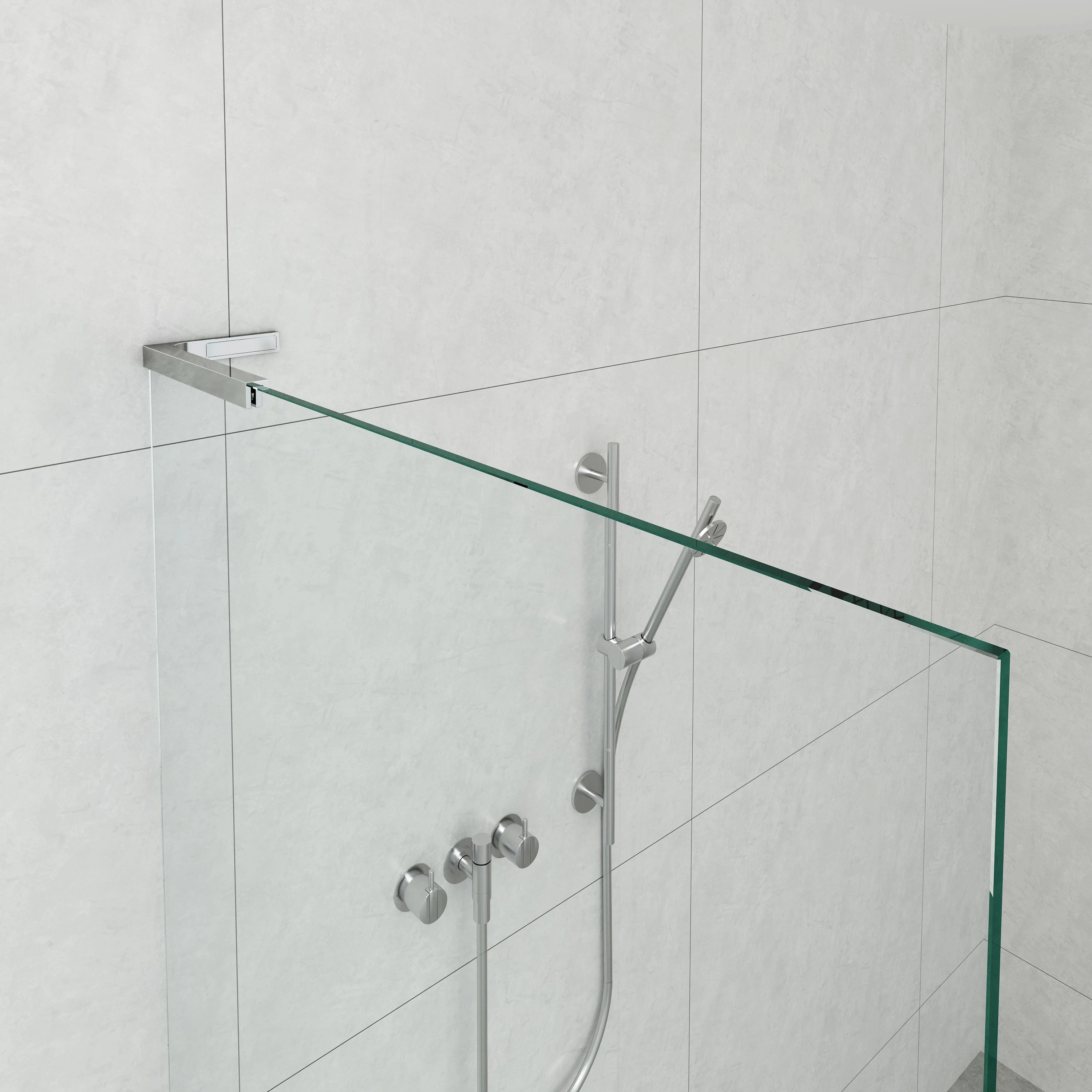 Glass to Wall Shower Screen Brace Bracket Glass to Wall Shower Screen Brace Bracket