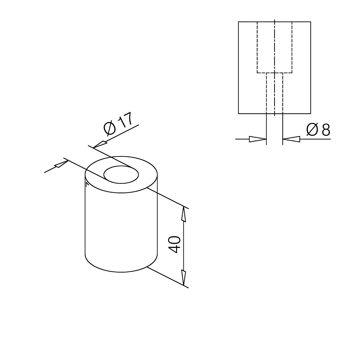 Nylon plug, 180103xxx00 Kunststoff Pfropfen für Rohr, 180103xxx00
