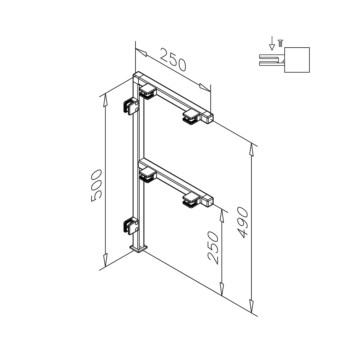 Pfosten, 20133xxxx20 Pfosten, 20133xxxx20