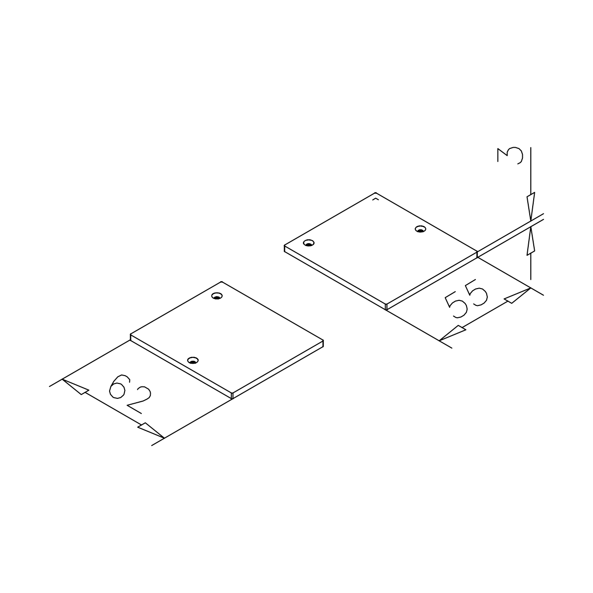 End caps (pair), 461770000xx Endkappen (Paar), 461770000xx